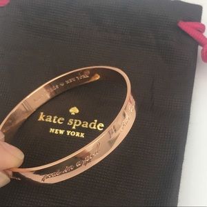 Kate Spade Rose Gold Bride/Best Friend Bangle